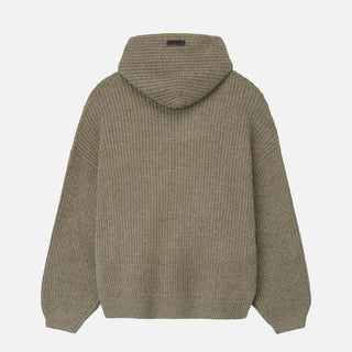 HEAVY WAFFLE 90`S HOODIE - HOMESTEAD HEATHER