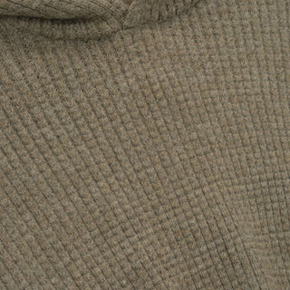 HEAVY WAFFLE 90`S HOODIE - HOMESTEAD HEATHER