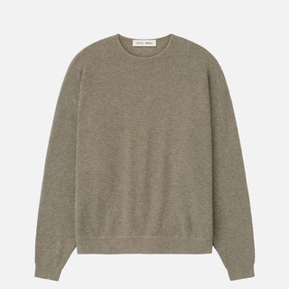 WAFFLE CREWNECK 90`S SWEATER - HOMESTEAD HEATHER