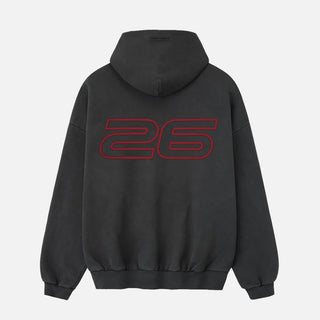 HEAVY FLEECE 90S HOODIE - IRON GREY