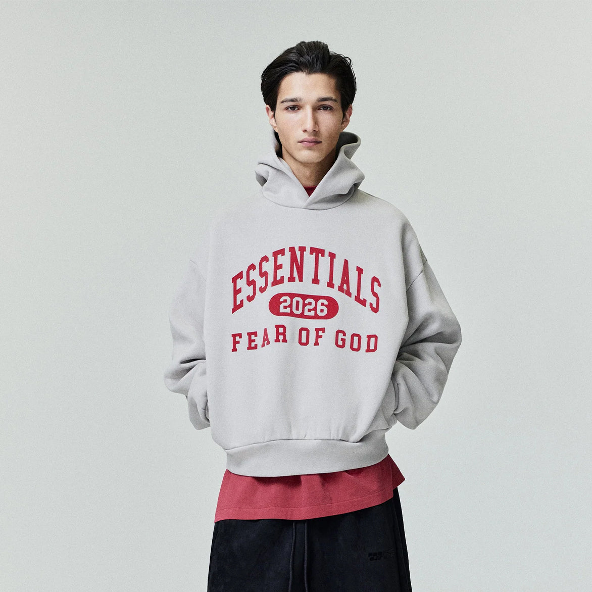fear of god essentials ベスト　パーカー CLASSIC HOODIE - SMOKE GREY – lapstoneandhammer.com