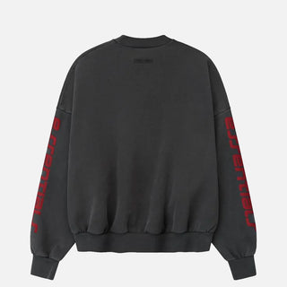 HEAVY FLEECE CROPPED RELAXED SWEATSHIRT - IRON GREY