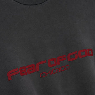 HEAVY FLEECE CROPPED RELAXED SWEATSHIRT - IRON GREY