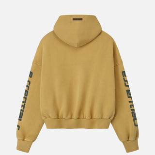 CROPPED RELAXED HOODIE - CANYON