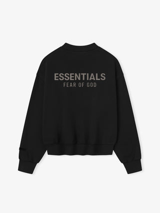 CLASSIC FLEECE CREWNECK - JET BLACK