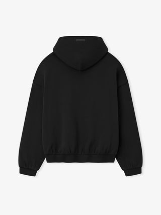 90`S FLEECE HOODIE - JET BLACK