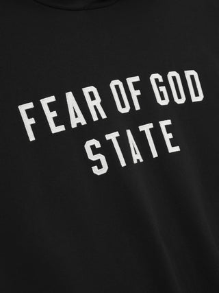 90`S FLEECE HOODIE - JET BLACK