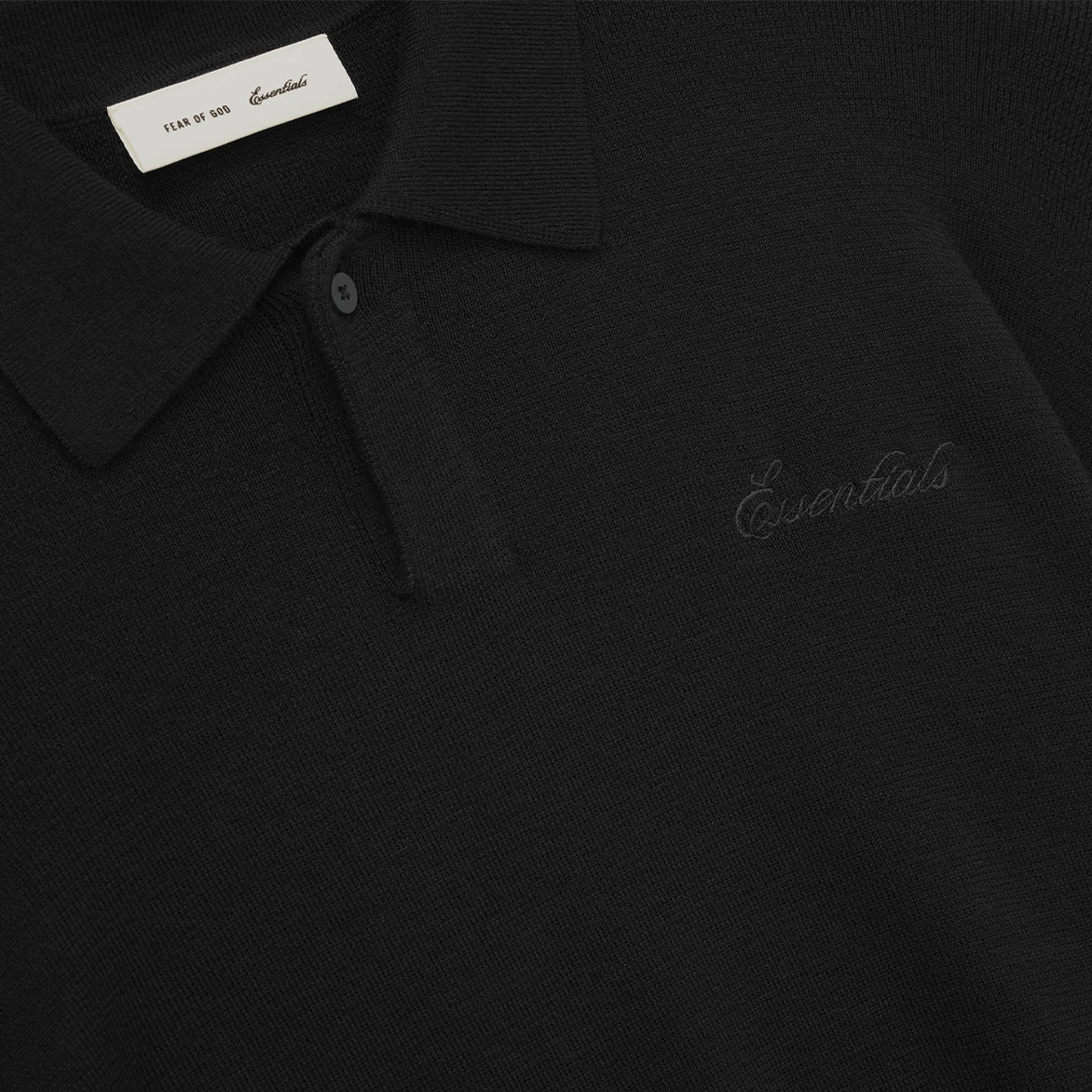 SIGNATURE 90S KNIT POLO - VINTAGE BLACK – lapstoneandhammer.com