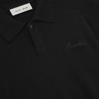 SIGNATURE 90S KNIT POLO - VINTAGE BLACK