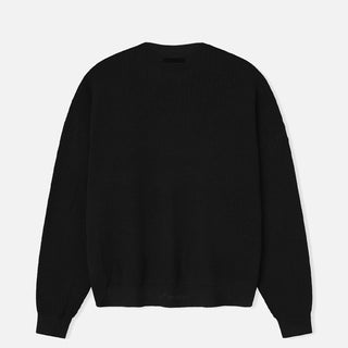 SIGNATURE WAFFLE 90S CREWNECK SWEATER - VINTAGE BLACK