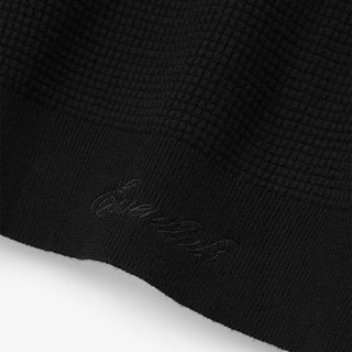 SIGNATURE WAFFLE 90S CREWNECK SWEATER - VINTAGE BLACK