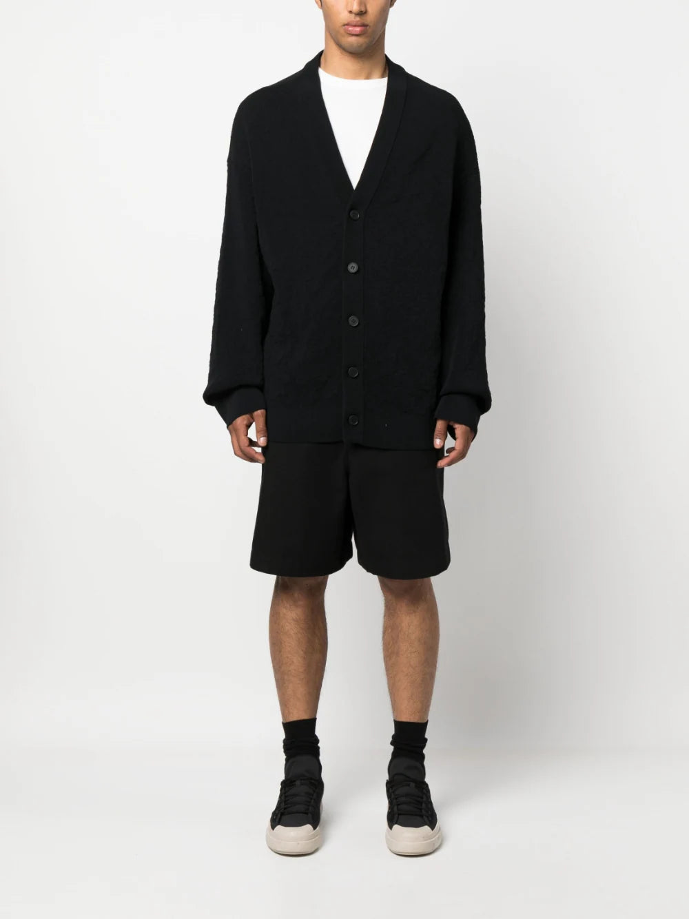 KNIT CARDIGAN - BLACK