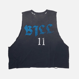 THRILLER NIGHT CUT OFF TEE - VINTAGE BLACK