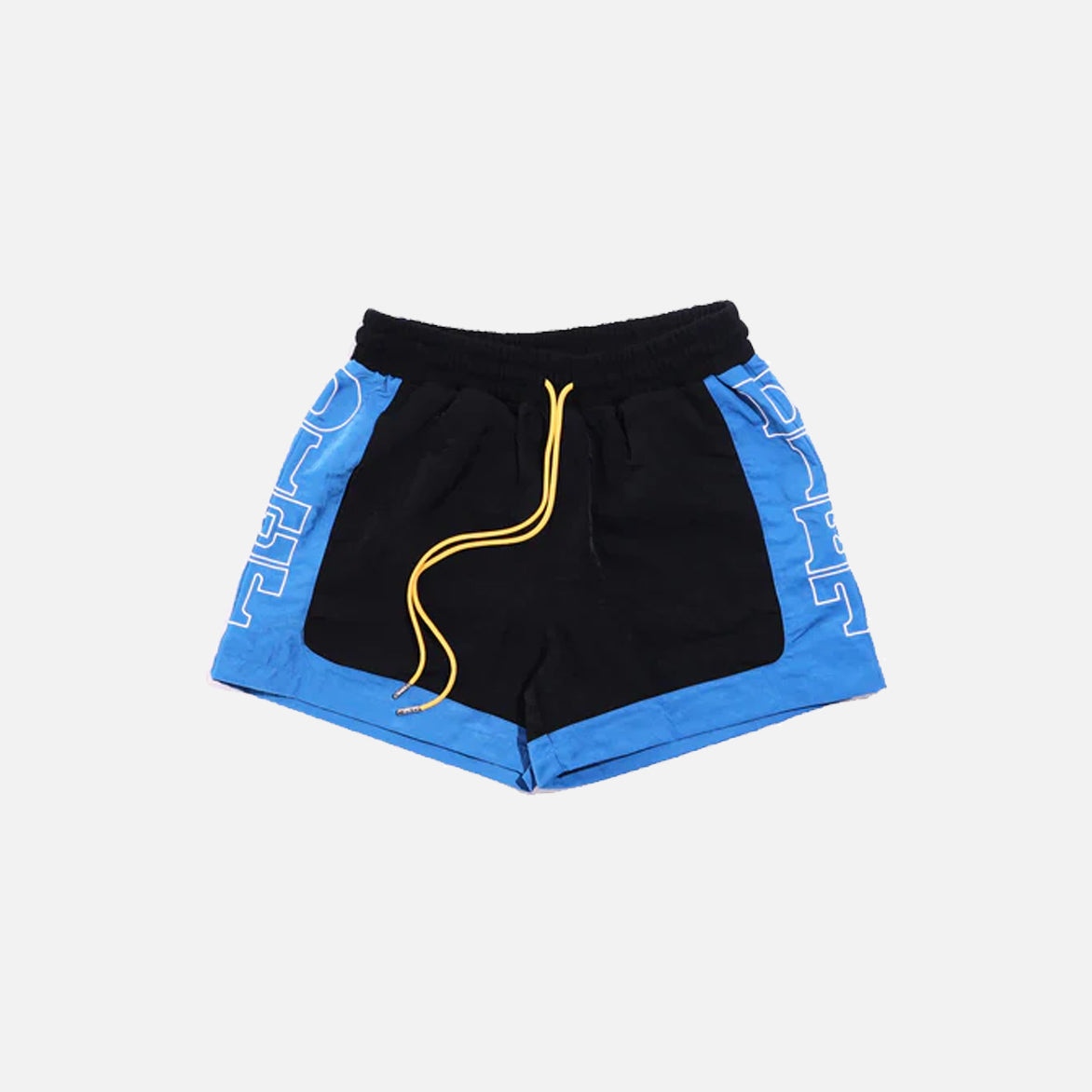 NYLON ROW SHORTS - BLACK / BLUE