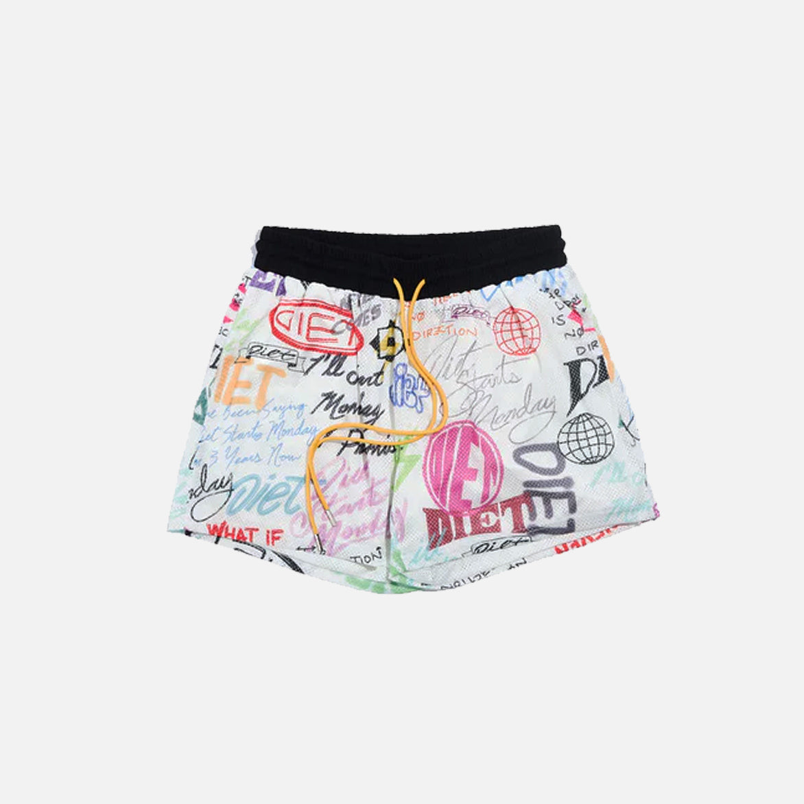 SCRIBBLE MESH SHORTS - MULTI