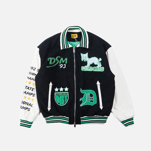 WILDCAT VARSITY JACKET - BLACK