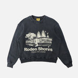 RODEO SHORES CREWNECK - VINTAGE BLACK