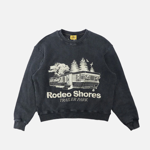 RODEO SHORES CREWNECK - VINTAGE BLACK