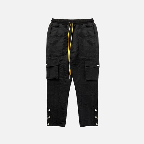 NYLON CARGO PANT - BLACK