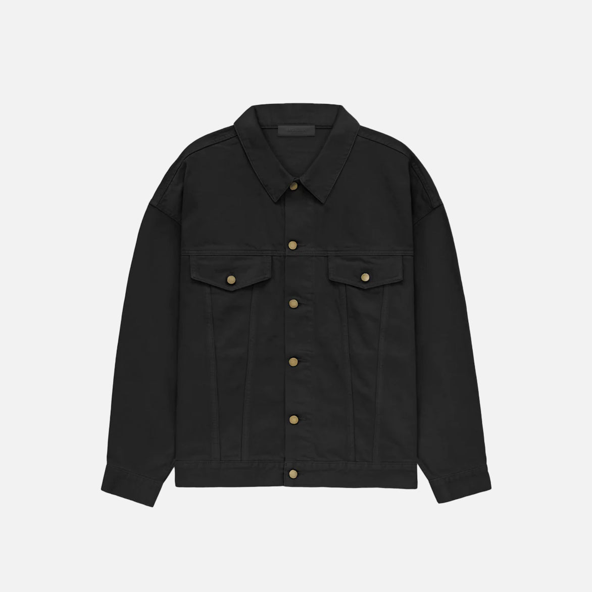 ESSENTIALS DENIM JACKET - JET BLACK