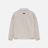 ESSENTIALS DENIM JACKET - SILVER CLOUD