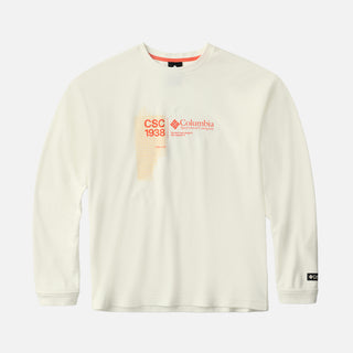 CSC1938 V1 PRINTED LONG SLEEVE TEE - SEA SALT