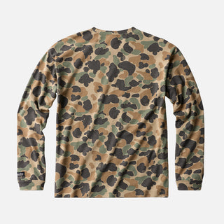 CSC1938 V1 PRINTED LONG SLEEVE TEE - BRITISH TAN DUCK CAMO
