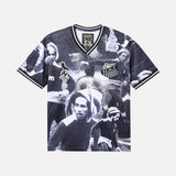 BOB MARLEY AOP SOCCER JERSEY - BLACK / WHITE