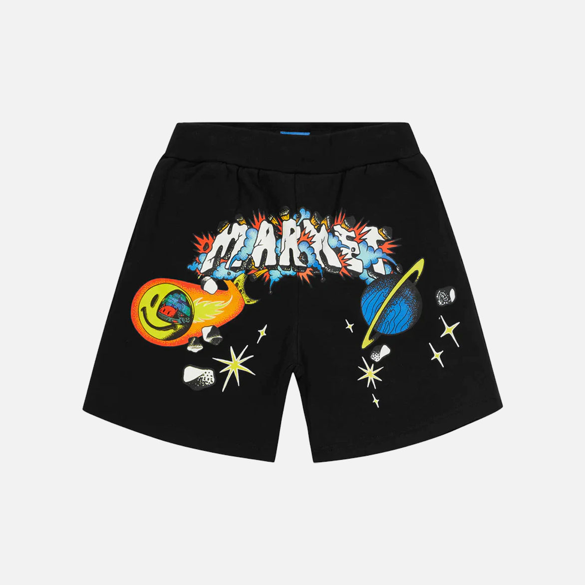 SMILEY CONFLICTED SHORTS - BLACK