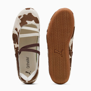 WMNS SPEEDCAT BALLET COW PRINT - CHOCOLATE BROWN / WARM WHITE