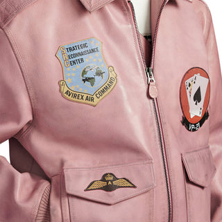 VINTAGE FLIGHT A2 JACKET - AURORA PINK