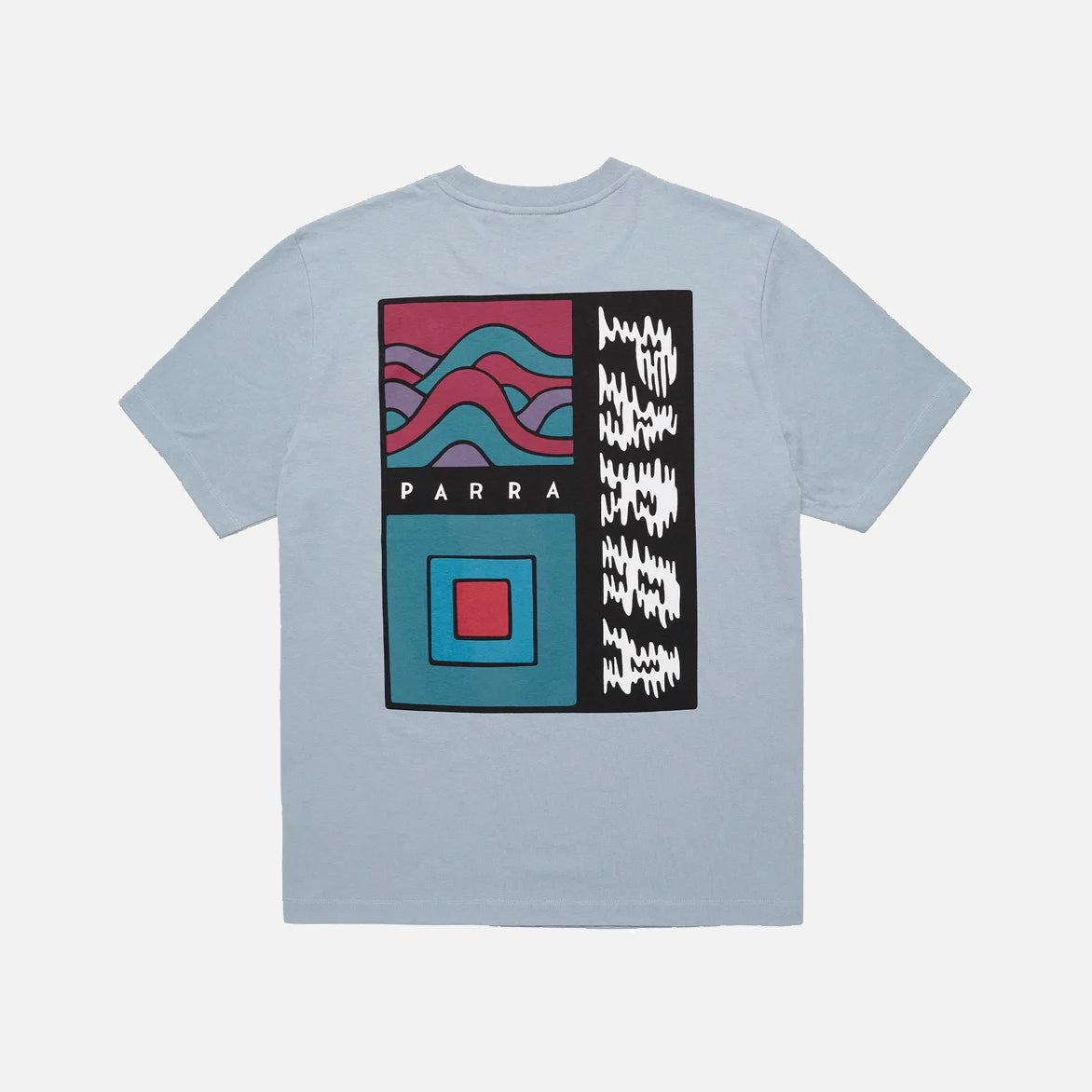 WAVE BLOCK TREMORS T-SHIRT - DUSTY BLUE