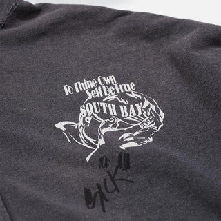 CARRYING THE MESSAGE ZIP HOODIE - VINTAGE BLACK