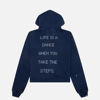 TREATMENT CENTER ZIP HOODIE - NAVY