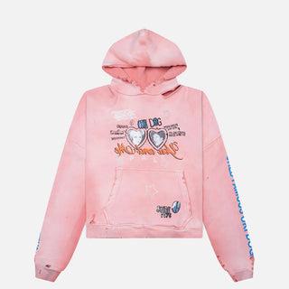 OKI DOG HOODED SWEATSHIRT - PINK