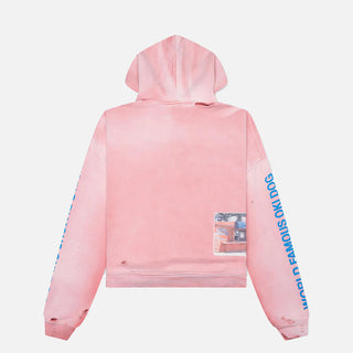 OKI DOG HOODED SWEATSHIRT - PINK
