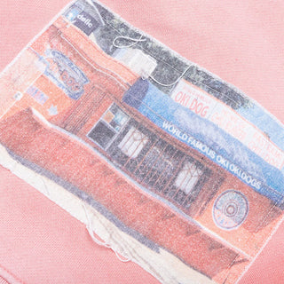 OKI DOG HOODED SWEATSHIRT - PINK