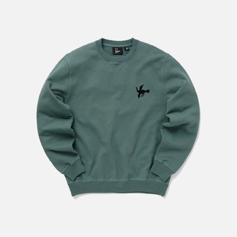 SNAKED BY A HORSE CREWNECK - PINEGREEN
