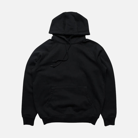 SCRIPT LOGO HOODED SWEATSHIRT - BLACK