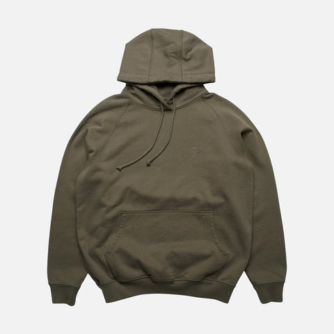 SCRIPT LOGO HOODED SWEATSHIRT - MUSHROOM