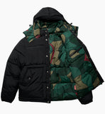 TREES IN WIND PUFFER JACKET - BLACK