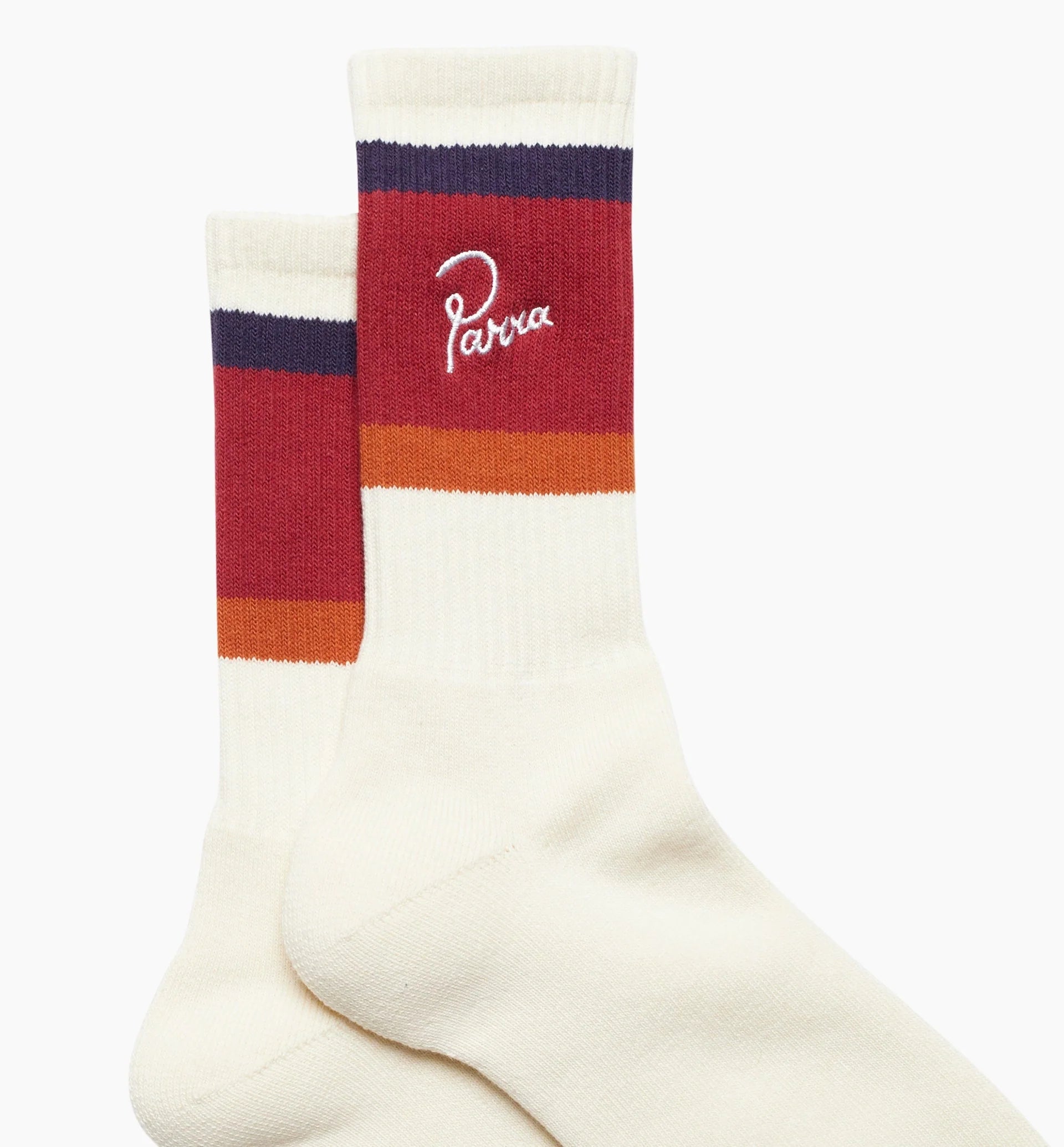 SCRIPT LOGO CREW SOCKS - OFF WHITE