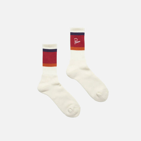 SCRIPT LOGO CREW SOCKS - OFF WHITE