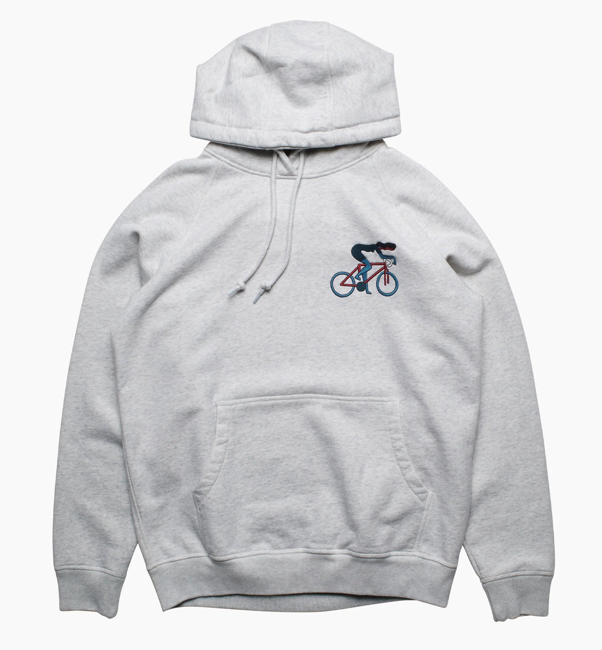 CAT DEFENSE HOODED SWEATSHIRT - HEATHER GREY