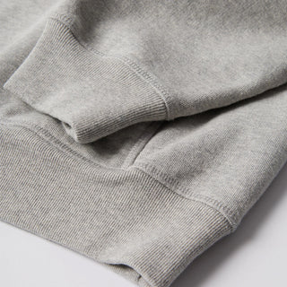 CROW LOGO HOODED SWEATSHIRT - HEATHER GREY