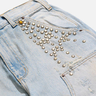 BUSTED DBL KNEE JEAN - DENIM