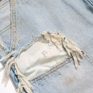 BUSTED DBL KNEE JEAN - DENIM