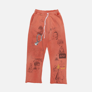 BELLA MCGOLDRICK x CHELSEAY HOTEL SWEATPANT - RED