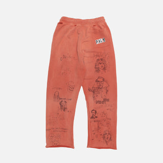 BELLA MCGOLDRICK x CHELSEAY HOTEL SWEATPANT - RED