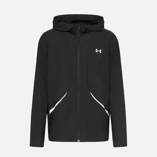 UA UNSTOPPABLE WOVEN JACKET - BLACK / SILVER REFLECTIVE